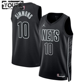 Dres Brooklyn Nets Ben Simmons 10 Jordan 2022-23 Statement Edition Crno Swingman - Dječji